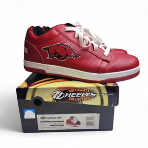 HEELYS Arkansas Razorbacks Rolling Skate Shoes Size 13 Men‎ Wheels Collegiate